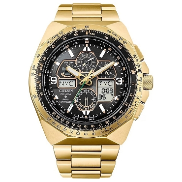 Citizen Promaster Skyhawk A-T JY8144-50E Eco-Drive Radio-Controlled Black Dial Chronograph Men's Watch - Limited Edition 5200 pcs